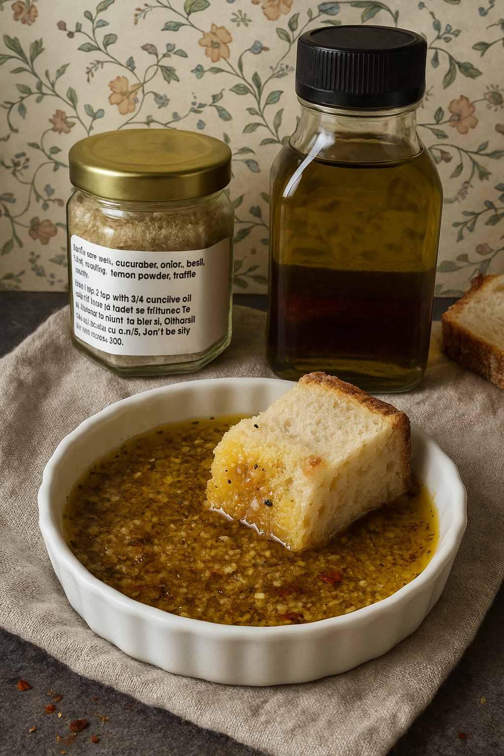 Truffle infused Bread Dipper - Berry Delicious